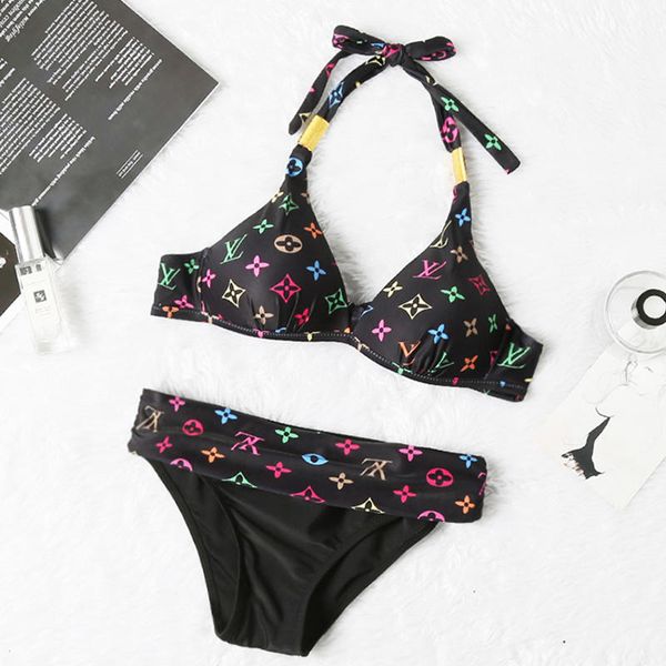 

high waist bikini set swimwear women fashion swimsuit push up womens bikini halter bathing suit beachwear biquini, White;black