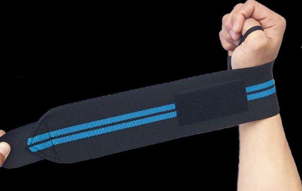 

adjustable wristband elastic wrist wraps bandages for weightlifting powerlifting breathable wrist support 4colors, Black;red