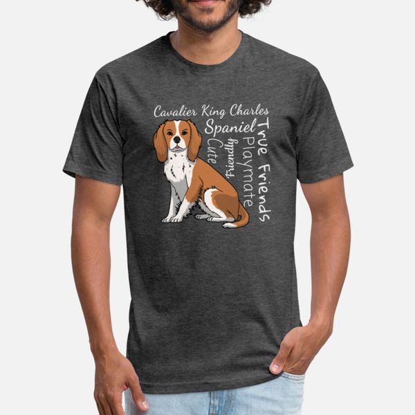 

cavalier spaniel dog character temperament gift t shirt men customized tee shirt euro size s-3xl letters fitness fashion summer style shirt
