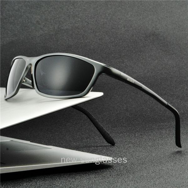 

mincl/ design polarized sunglasses for men/women aluminum magnesium black driving sun glasses vintage shades male nx, White;black