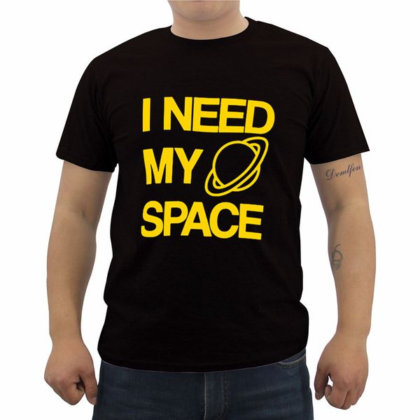 

короткие рукава хлопок футболки лето printed рубашки бренд мужской моде смешной i need my space - дизайн футболки hip hop тройники tops