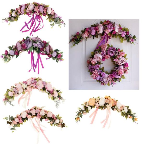 

decorative flowers & wreaths flower wreath handmade home wall decoration front door room