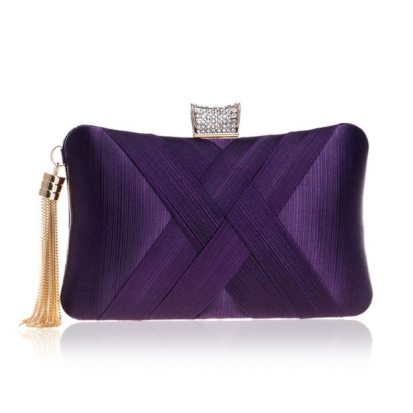 

women classical style small purse day evening envelop bags lady metal tassel decoration clutch bag with chain shoulder handbags