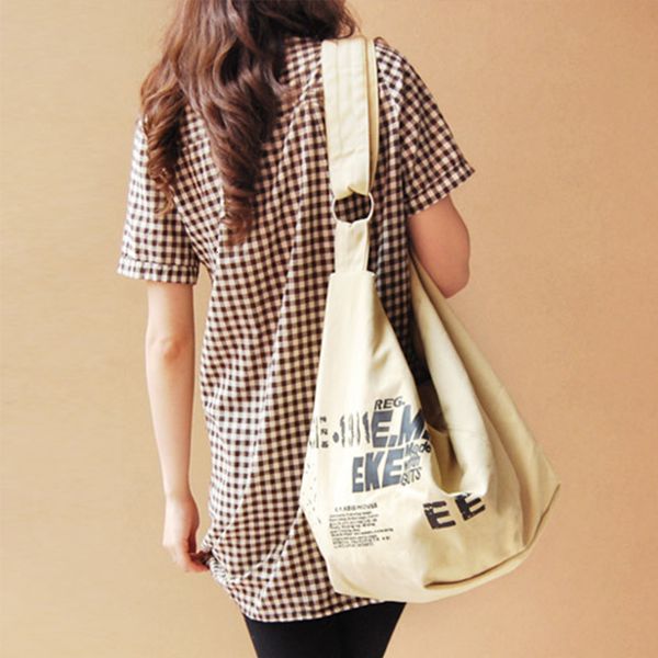 

handbag women's canvas ladies handbags 2019 brand high capacity irregular shipping shoulder crossbody bags for women bag