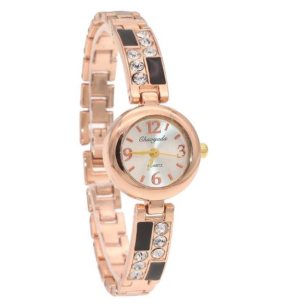 

watches women waterproof stainless steel quartz watch multi cutting surface bracelet watch, Slivery;brown