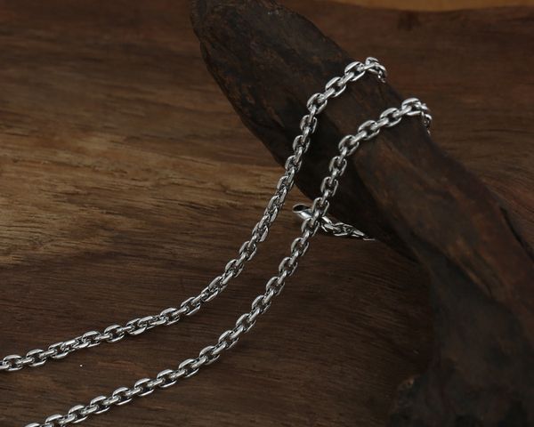 

925 sterling silver necklace for women men 2.5mm thick fine chains necklace christmas gifts men necklace jewlery