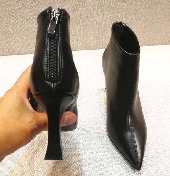 

fashion leather star women shoes woman leather short autumn winter ankle fashion brand women boots 04 p31, Black