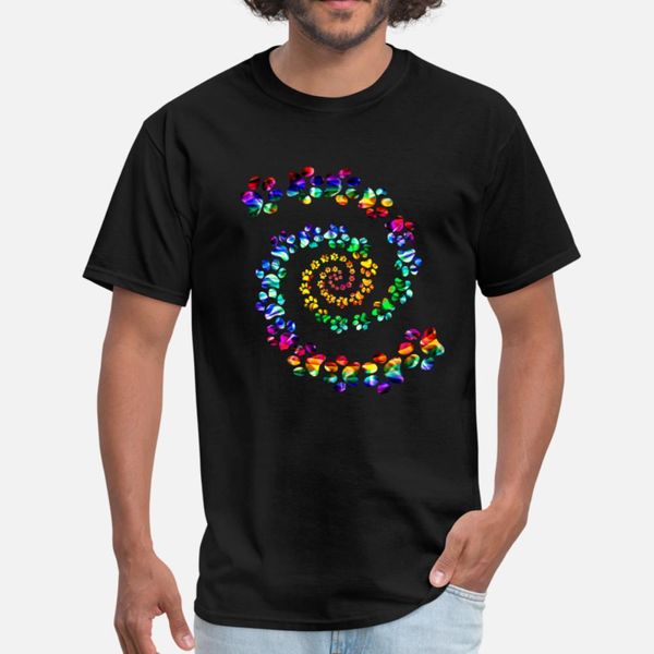 

dog paw hippie funny gift for dog lovers t shirt men customized tee shirt euro size s-3xl pictures fit comical summer style formal shirt