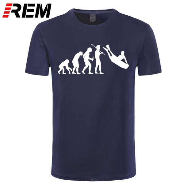 

rem seaside resort casual t-shirt new human evolution body board fun t shirts summer fitness short sleeves tee