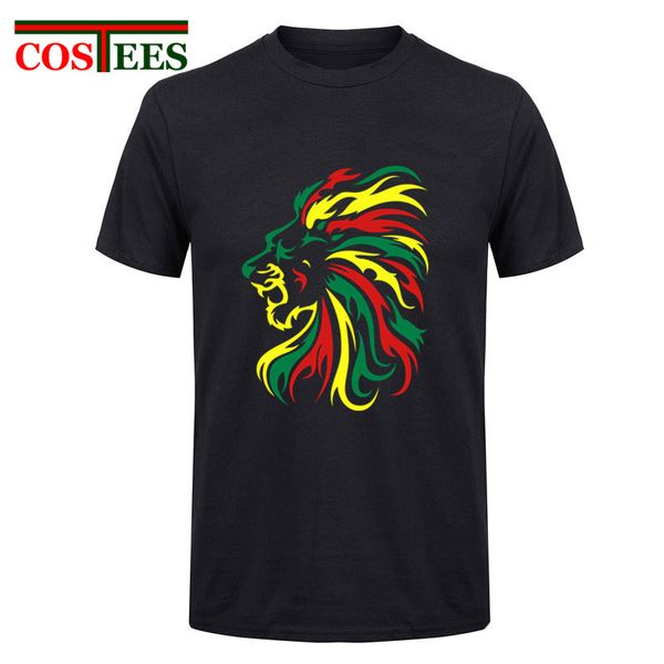 

2018 reggae lion tribal cotton t shirts men kenka 3d t shirt harajuku vestido de festa royal lion of judah tee shirt
