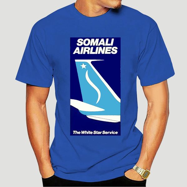 

somali airline aeroplane retro airlines film movie t shirt-0901d