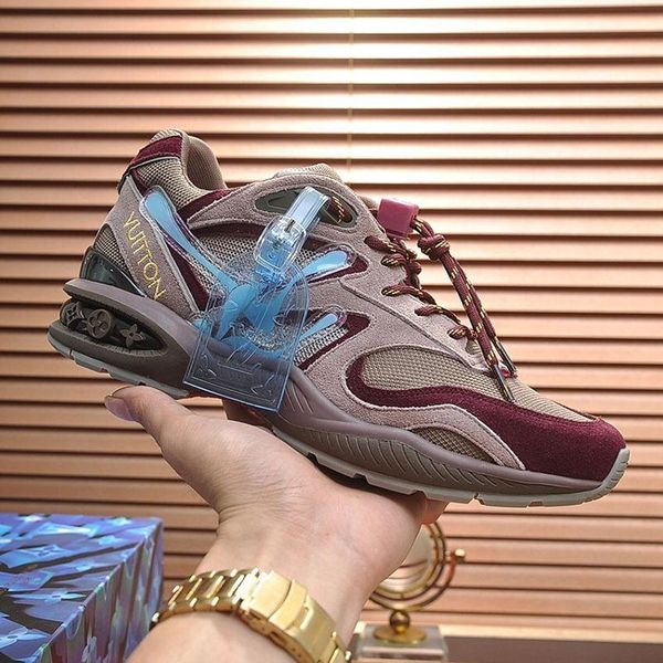 

2020 l3 fashion trend designer mens shoes leather mesh breathable comfortable outdoor shoes lace-up casual hiker shoes mens sneakers, Black