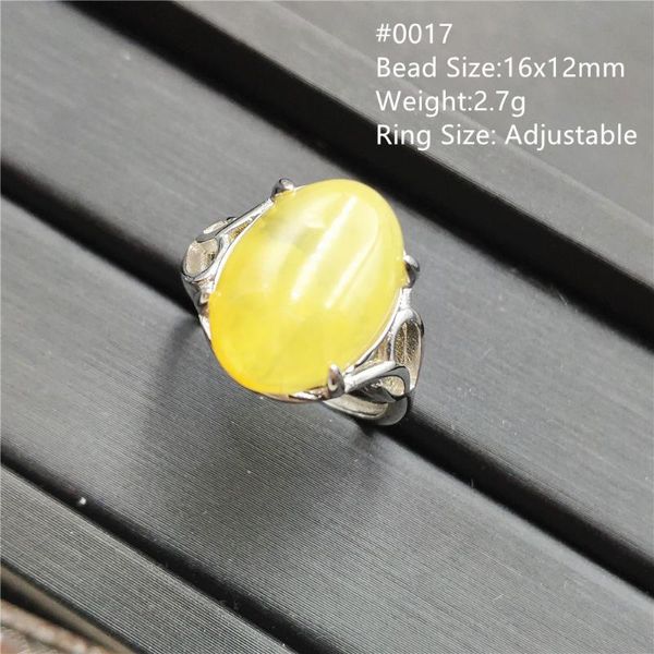 

natural yellow amber adjustable size ring gemstone for woman lady wedding stone sterling silver rings jewelry, Golden;silver