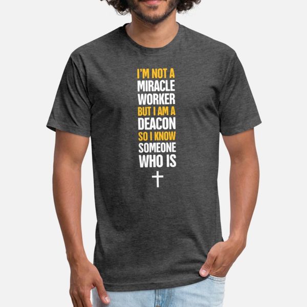 

miracle church elder christian church deacon t shirt men customized cotton o neck gents gift new style spring autumn leisure shirt