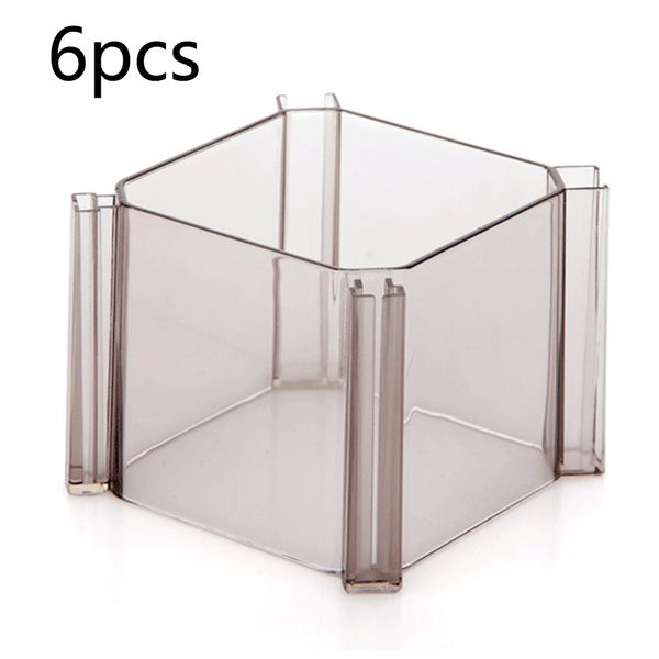 

6 pcs socks storage drawer clapboard partition box honeycomb style adjustable