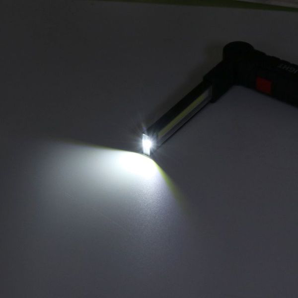 

portable lanterns 5 mode cob led work light torch usb rechargeable magnetic d5bd