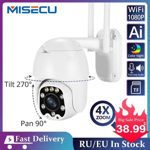 

mini cameras ai 1080p ptz 4x optical zoom ip camera wifi outdoor speed dome wireless security pan tilt 2mp network cctv surveillance