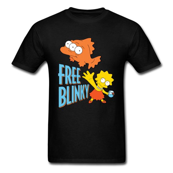 

blinky bart 3d printed t shirt funny cartoon boy tee shirts 100% cotton custom t-shirts 2019 new design