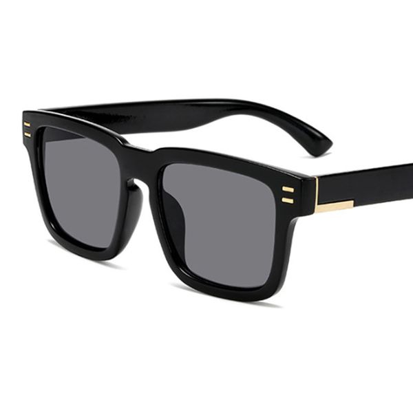 

square sunglasses feminino retro vintage male designer big frame gradient sun glasses trendy personality shades uv, White;black