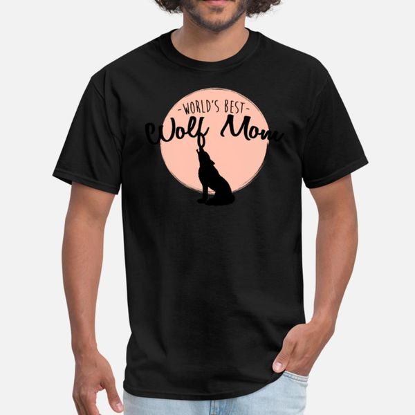 

worlds wolf mom t shirt men create short sleeve o-neck clothes famous comical summer pattern shirt