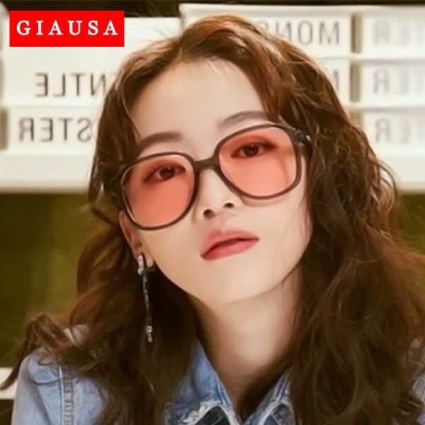 

2020 sunglasses men women brand designer retro round sun glasses vintage male female goggles uv400 oculos gafas de sol giausa, White;black