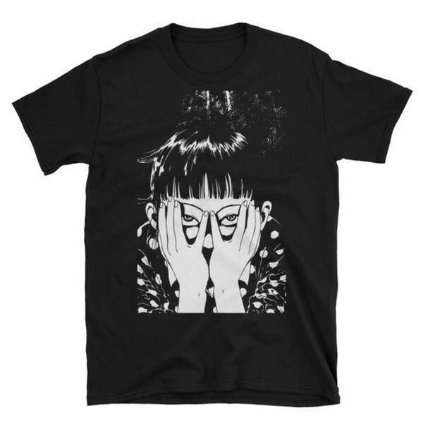 

junji ito suehiro maruo anime girls new 2019 fashion mens t-shirt summer o neck cotton custom printed t shirts