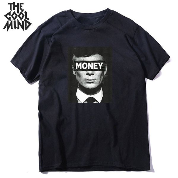 

coolmind pure cotton fashion streetwear fashion men t shirt cool money print loose men tshirt o-neck t-shirt men tee shirts