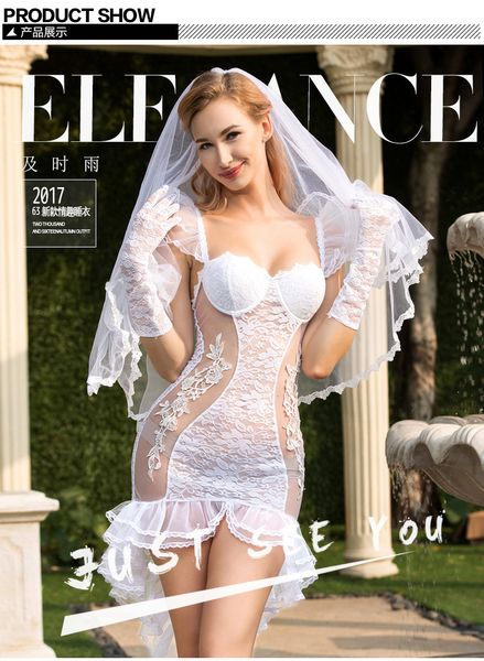 

perspective erotic lingerie bridal outfit white glamorous wedding dress plays women lace lingerie dress erotic, Red;black