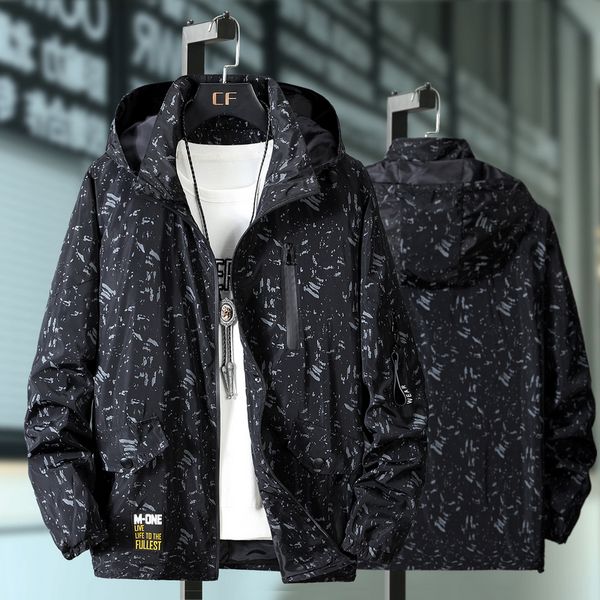 

men's jackets 10xl 9xl 8xl 7xl 6xl plus size spring autumn men casual streetwear hoodie jacket man clothes mens windbreaker coat male o, Black;brown