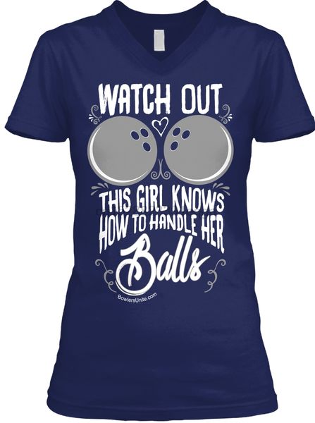 

men t shirt bowling shirt - girl handles balls women t-shirt