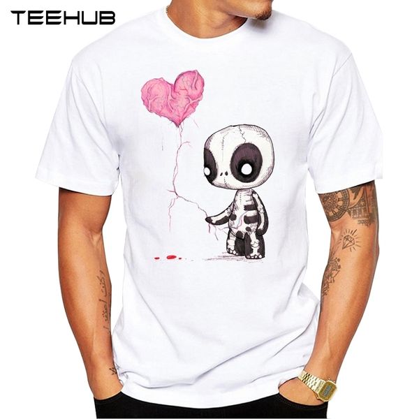 

2019 teehub summer fashion creative heart printed t-shirt short sleeve popular design novelty tee