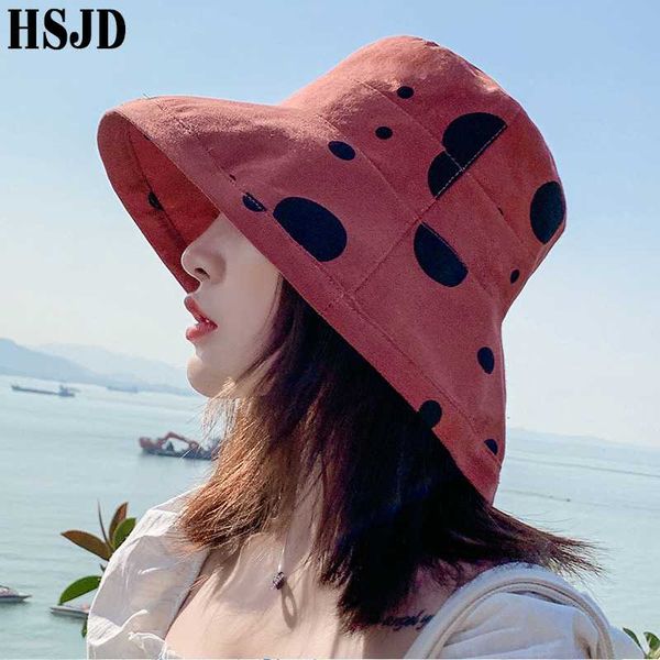 

big point wide brim anti-uv sun hats for women summer beach cotton sun visor caps female panama foldable bucket hat bonnet, Blue;gray