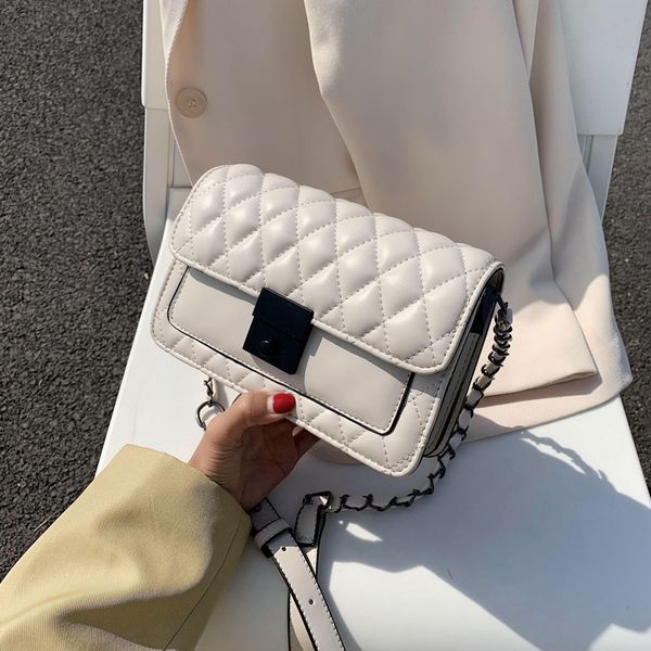 

mini bag women's 2020 new fashion rhombus chain textured messenger bag summer fashion shoulder