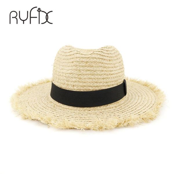 

wide brim hats spring and summer fashion korean sun hat hand-crocheted edge personalized ha80, Blue;gray