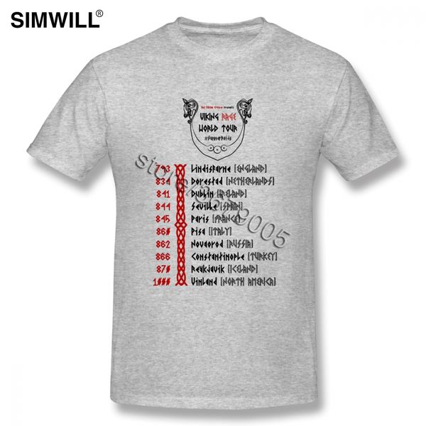 

viking world tour tees shirts mens pure cotton t shirt short sleeves round collar tees shirts brand tshirt slim fit