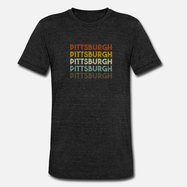 

retro pittsburgh pennsylvania t shirt men personalized 100% cotton euro size s-3xl vintage fit basic summer pictures shirt