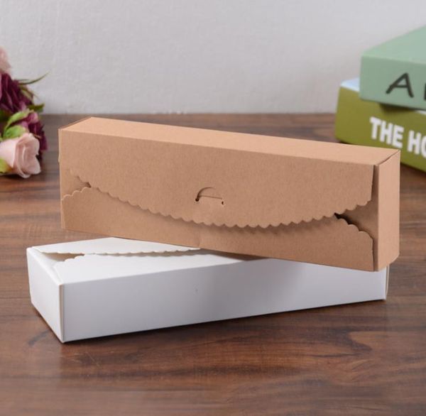 

30pcs/lot kraft gift boxes paper handmade candy /chocolate packing box blank storage diy wedding cake boxes 23*7*4cm
