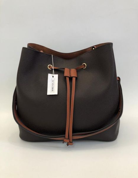 

neonoe shoulder bags noe leather bucket bag women famous brands designer handbags flower printing crossbody bag purse