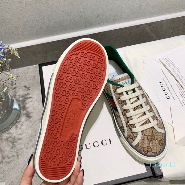 

2020 горячие мужские женские дизайнер тенниса 1977 sneaker с веб-зеленый и красный в хлопок дизайнерская повседневный тренер дизайнер обуви, Black