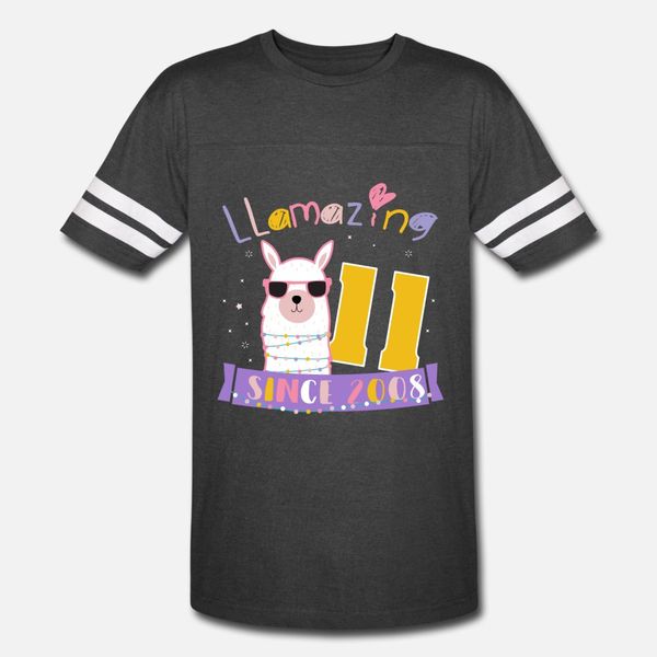 

girls 11th birthday llamazing since 2008 t shirt men personalized tee shirt euro size s-3xl normal fitness building spring original shirt