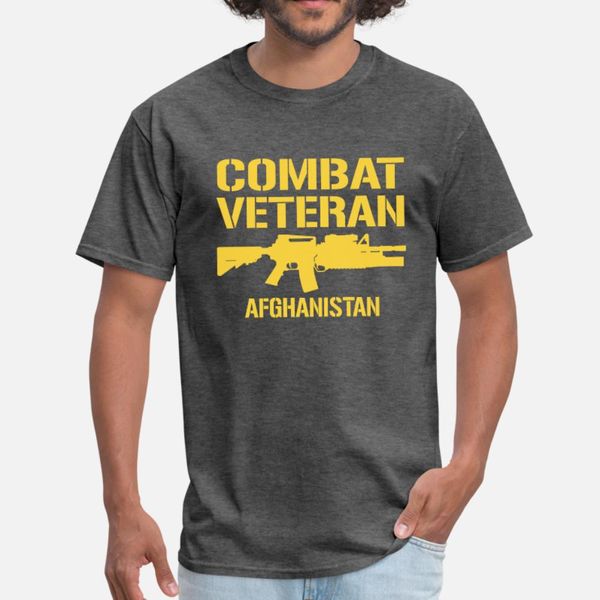 

combat veteran afghanistan t shirt men designs 100% cotton size s-3xl famous humor summer style vintage shirt