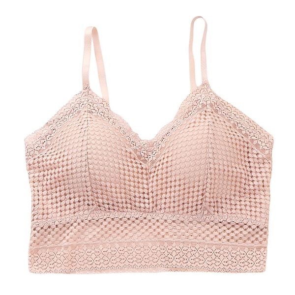 

female wrap chest women fashion solid color beauty back transperent lace cotton camisole, Red;black