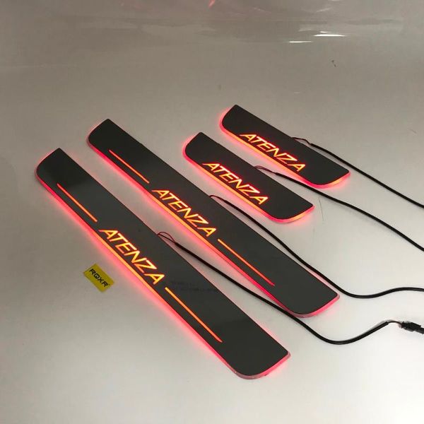 

express delivery led door sill plate strip welcome light threshold guard protectors for 6 atenza