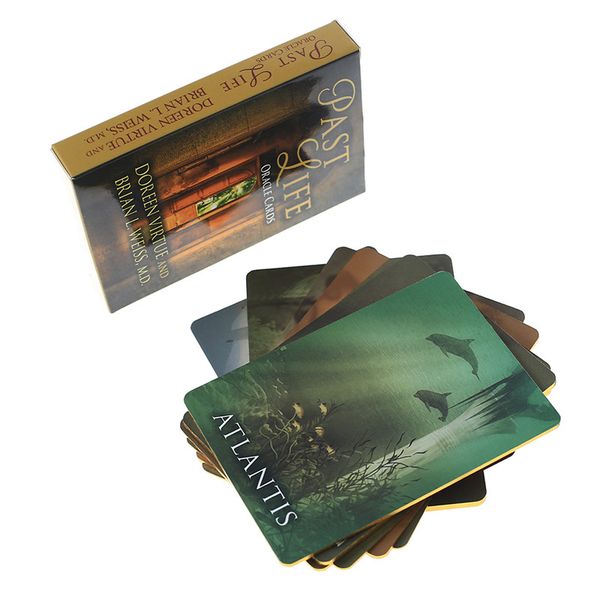 

44 pcs oracle tarot past life oracle cards board deck games palying cards for party game
