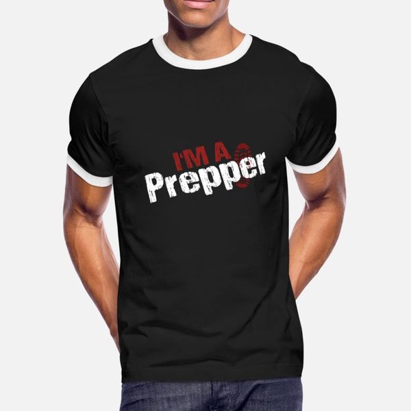 

prepper gift present prepping nuclear disaster t shirt men knitted cotton o neck homme famous new fashion summer letter shirt