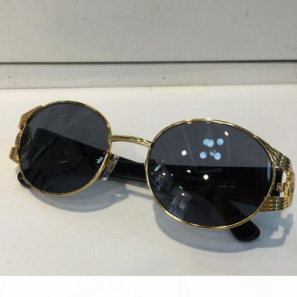 

ve 2134 sunglasses rimless round frame uv protection men designer uv protection lens steampunk summer style comw with case, White;black