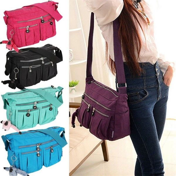

ladies messenger cross body bag women casual shoulder bag portable holiday travel handbag 4 colors