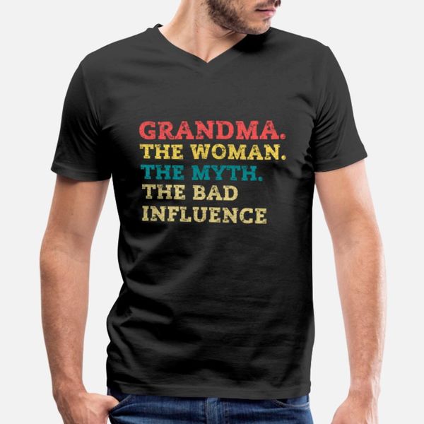 

vintage cool funny grandma woman myth bad influenc t shirt men designs tee shirt s-3xl normal loose casual spring autumn trend shirt