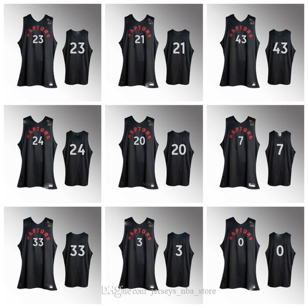 

2020 toronto raptors men pascal siakam black 2019-20 jersey fred vanvleet og anunoby kyle lowry serge ibaka powell johnson curry, Black;red