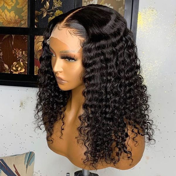 

selling black long curly lace wigs with baby hair for women loose hair human hair lace front wigs